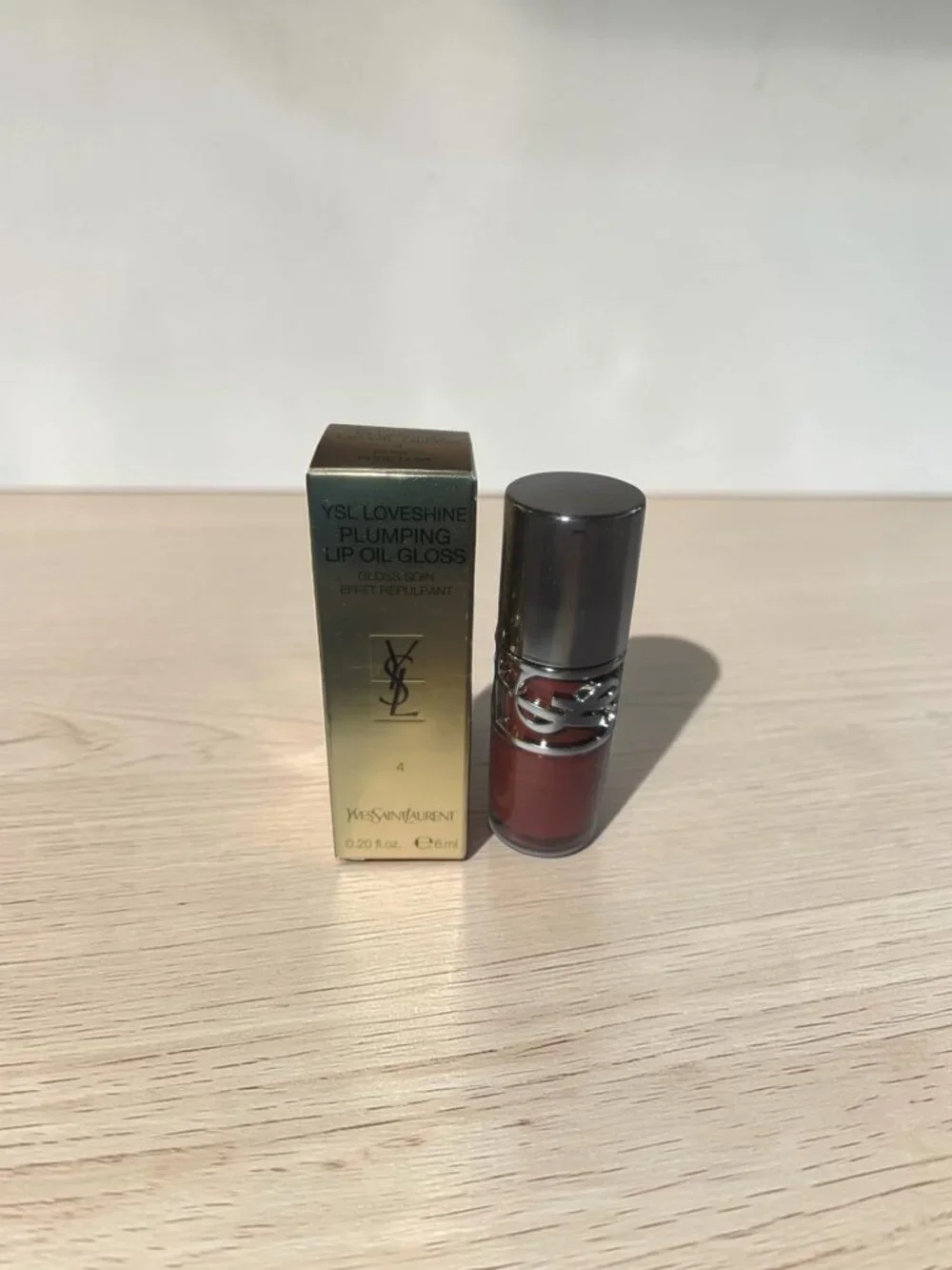 YSL Loveshine Plumping Lip Oil Gloss -  4 - HONEY PURE LOVE, NWT